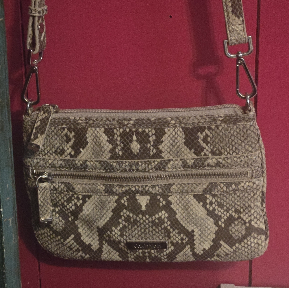 Snake Print Crossbody Bag